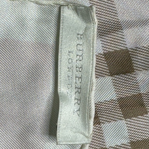 Burberry Check 100% Silk Scarf - Picture 5 of 5